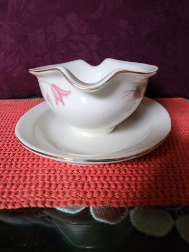 Kuhinjski setovi: Sosijera vintaz porcelanska nova. Sosijera bez ostecenja. pozlata — 6