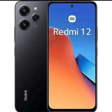 сотовые телефоны смартфоны: Redmi, Redmi 12, Б/у, 8 ГБ, цвет - Черный, 2 SIM