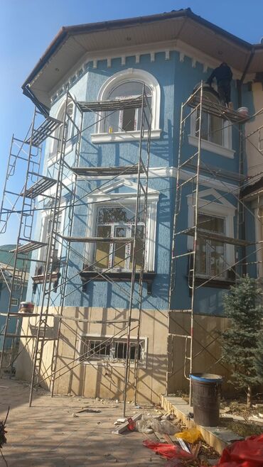 Фасадные работы: Ремонт фасада, Утепление фасада, Фасадный декор | Жидкий травертин | Базальт Больше 6 лет опыта — 6