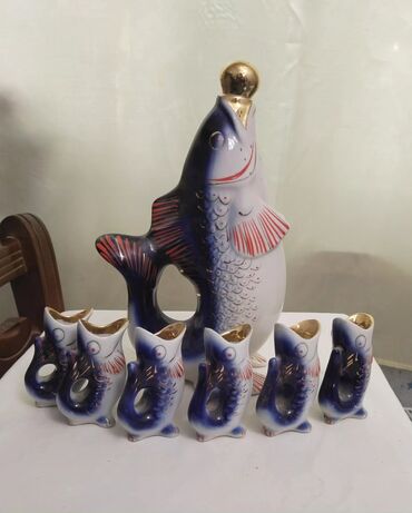 Кухонные принадлежности: Instagram : ikinci_el_sumqay1t Антиквариат набор рыбы В идеальном