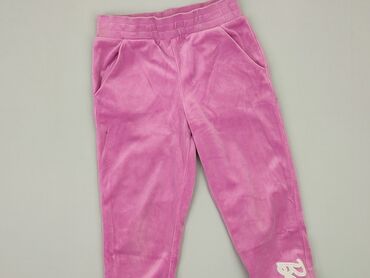 brązowe spodnie skórzane: Sweatpants, 4-5 years, 110, condition - Good