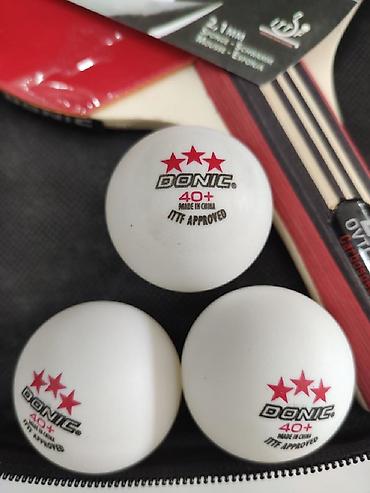 raket: Tenis Raketkasi "Donic" + 3 ədəd tenis topu "Donic". Metrolara və — 7