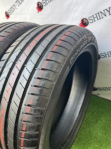 асфаль: Шины 225 / 45 / R 18, Лето, Б/у, Пара, Легковые, Pirelli — 2