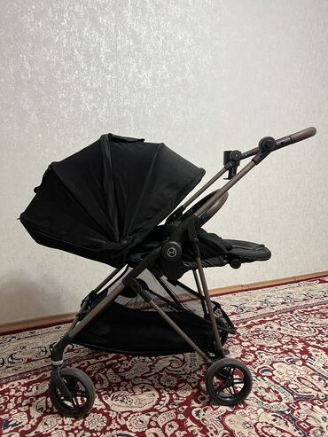 купить коляску cybex бу: Коляска, цвет - Черный, Б/у