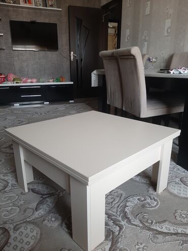 Masalar: Jurnal masası, İşlənmiş, Transformer, MDF, Kvadrat masa — 2