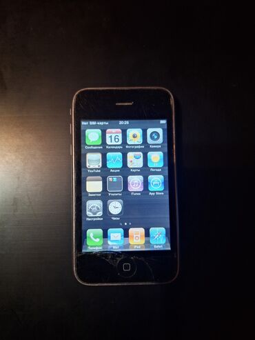 хиоми телефон: IPhone 3G, Колдонулган, < 16 ГБ, Кара, Заряддоочу түзүлүш