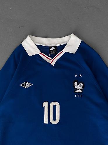фудболный поле: Футбольная джерси сборной Франции (FFF) от Nike. - Классический синий — 2