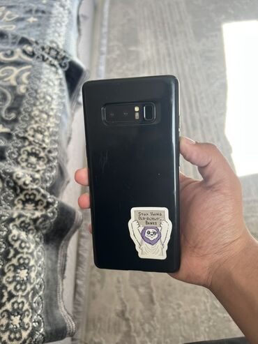 продать телефоны на запчасти: Samsung Galaxy Note 8, түсү - Кара