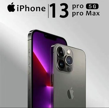 айфон за 20 тысяч сом: IPhone 13 Pro Max, Новый, 128 ГБ, Черный, Коробка, Кабель, 100 %