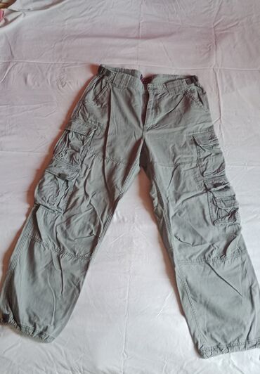 sinsay kozne pantalone: Trousers 3XL (EU 46), color - Grey