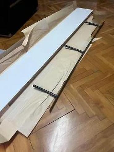 Ostali nameštaj: Zidna “lebdeća” polica – bela - Minimalistički dizajn sa skrivenim — 20