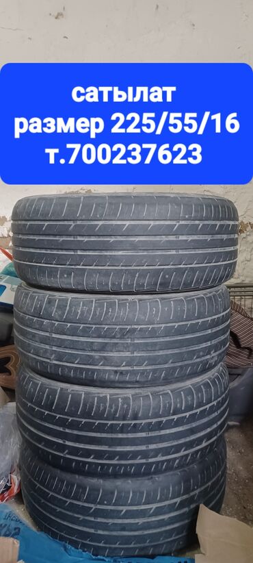 24555 r19 лето: Продаю бу шины, размер 225/55/16, без дефектов т., Ош