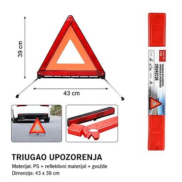 Sigurnosni trouglovi: Naslov: Sigurnosni trougao sa reflektujućom tkaninom 2000976-A Opis — 1