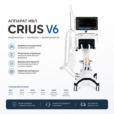 Аппарат ИВЛ CRIUS V6 Ключевые особенности: - Широкий спектр режимов