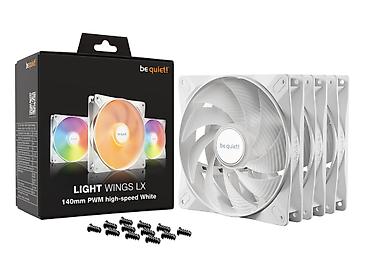 asma ventilyator: Be quiet! Light Wings LX 140mm PWM High-Speed White – 3’lü fan dəsti — 2