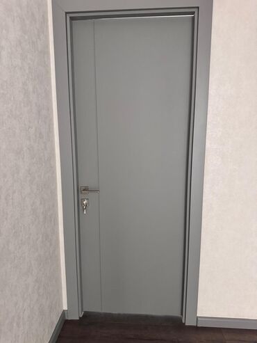 Giriş qapıları: Yataq otağı üçün Yeni Otaq qapısı 90x200 sm Plintus ilə, Zəmanətli, Ünvandan götürmə