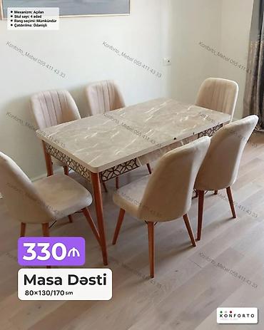Masa dəsti – 80×130/170 sm • Mexanizm: açılan (uzadıla bilən masa) • lalafo.az -da Masa dəsti – 80×130/170 sm • Mexanizm: açılan (uzadıla bilən masa) •