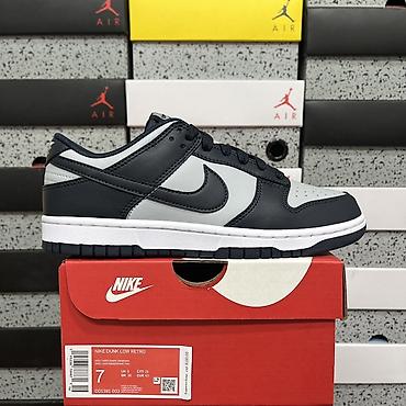 Кроссовки и спортивная обувь: Nike Dunk Low Retro -РАЗМЕР 36-46 - Низкий силуэт - Верх: натуральная — 1