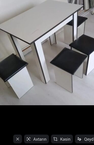 Masa və oturacaq dəstləri: Mətbəx üçün, Yeni, Açılmayan, Dördbucaq masa, 4 stul -da lalafo.az — 29 Masa və oturacaq dəstləri: Mətbəx üçün, Yeni, Açılmayan, Dördbucaq masa, 4 stul — 29