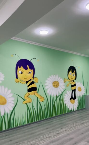 eşəy şəkili: Divar rəsimlərinin çəkilməsi🎨 Qiymət rəsmə və onun ölçüsünə uyğun
