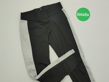 Legginsy: Legginsy H&M, XS (EU 34), stan - Dobry, wzór - Jednolity kolor, kolor - Czarny