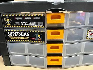 alma coture: Plastični prenosivi organizator sa fiokama – Super-Bag Organizer — 3