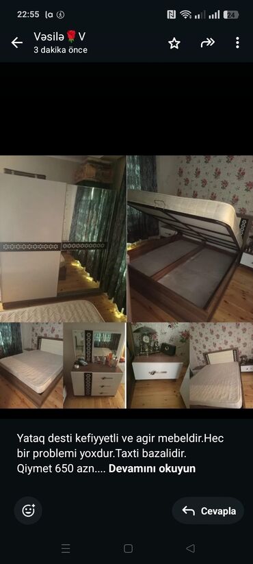 линолеум в баку цена: İkinəfərlik çarpayı