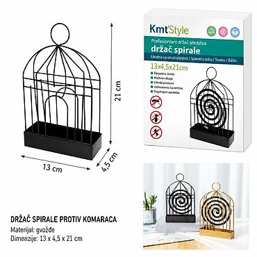 KMT Stalak za spirale protiv komaraca – “kavez za ptice” Praktičan