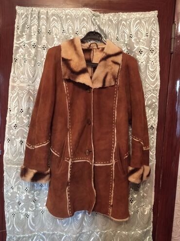 женские короткие пальто: Пальто XL (EU 42), цвет - Коричневый