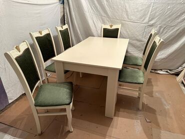 Masalar və oturacaqlar: Qonaq otağı üçün, 6 stul