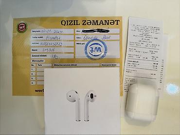İşlənmiş Simsiz (Bluetooth) Qulaqcıqlar, Apple, rəng - Ağ
