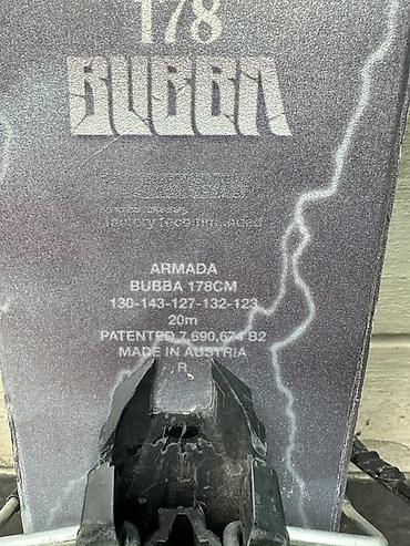 Лыжи: Горные лыжи Armada Bubba 178 см с креплениями. Характеристики: - — 2