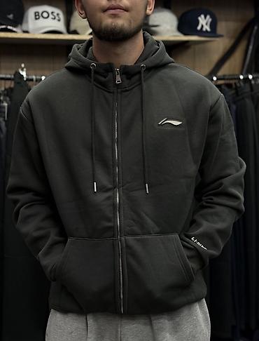 брюки лосины с: Мужская толстовка, Все размеры, Li-Ning, Новый, цвет - Черный, Платная доставка, Самовывоз — 3