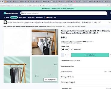 ormar za igračke: Višenamenski organizator/vešalica za pantalone i marame – set od 2 — 7
