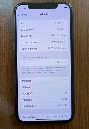 Apple iPhone: IPhone 11 Pro, 64 GB, Matte Midnight Green, Simsiz şarj — 7