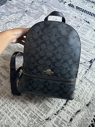 cd card: Рюкзак Coach Signature, компактный городской формат. - Цвет: черный с — 4