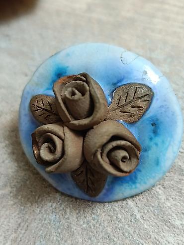 Броши: Продается 1. кольцо мельхиор со вставкой бирюза размер 17СССР 2 — 6