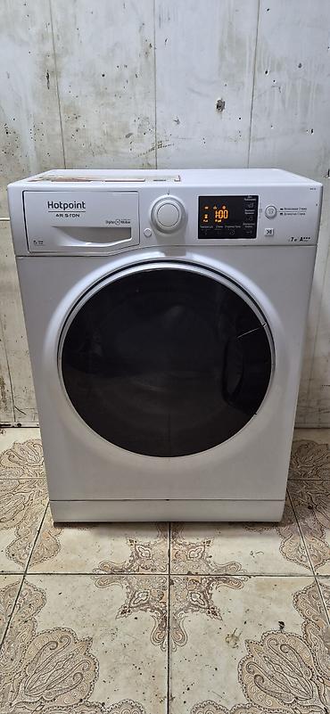 sud maşnı: Paltaryuyan maşın Hotpoint Ariston, 7 kq, İşlənmiş, Avtomat, Qurutma var, Ödənişli çatdırılma — 1