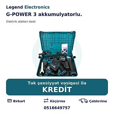 kreditle drel: Elan başlığı: Akkumulyatorlu elektrik alət dəsti G-POWER 3 — 1