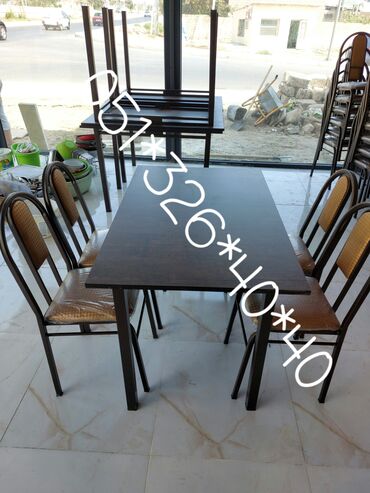 Masa və oturacaq dəstləri: Stol stul masa ve oturacaq destleri Tek-Tek ve Komplekt Wekilde — 10