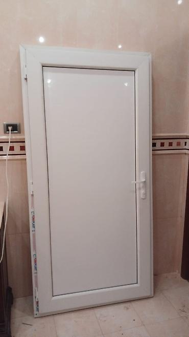 plastik ayna qapi: Plastik (PVC) qapı - Ölçü: 99 sm x 2 m (şəkildə “4 ed 99x2m” qeyd — 4