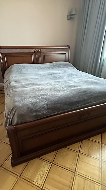 Çarpayılar: Klassik üslubda iki nəfərlik taxta çarpayı - Material: massiv ağac — 3