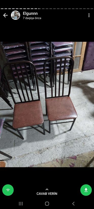 Stullar: Salam hor.Etli musteriler. Masa ve oturacaqlar bir cox cesidlerimiz — 26