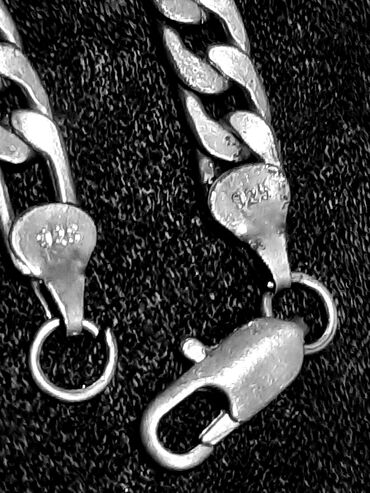 tek qaş: 925 əyar gümüş zəncir - Material: 925 ayar sterling silver (damğa