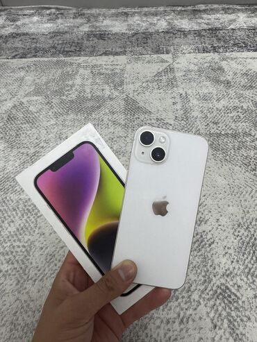 Apple iPhone: IPhone 14, 128 ГБ, Белый, Коробка, 87 %