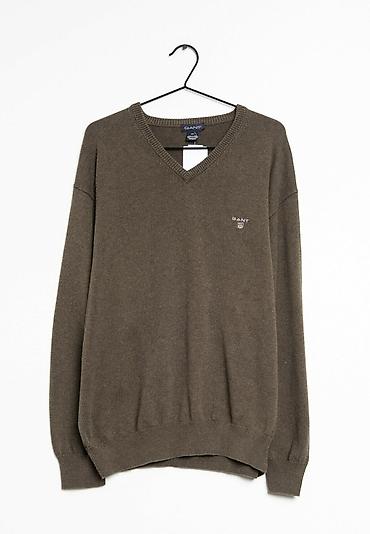 Мужской свитер GANT - Модель с V-образным вырезом - Цвет