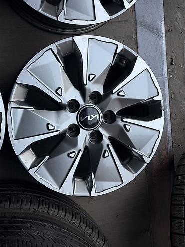 work r18: Литые Диски R 16 Kia, Комплект, отверстий - 5, Б/у — 5