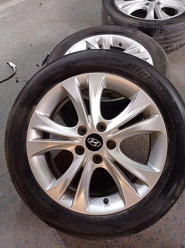 orta panel: Hyundai orijinal yüngül lehimli disk və təkər dəsti - Komplеkt: 3 — 5