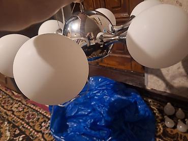 İşıqlandırma: Çılçıraq, 6 lampa, Metal — 4