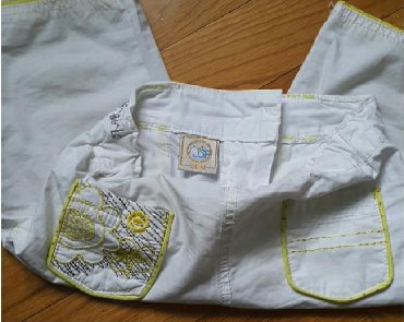 pantalone sa dzepovima: 3/4 pantalone, 98-104, bоја - Bela